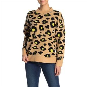 Velvet Heart Wesley  Leopard print sweater